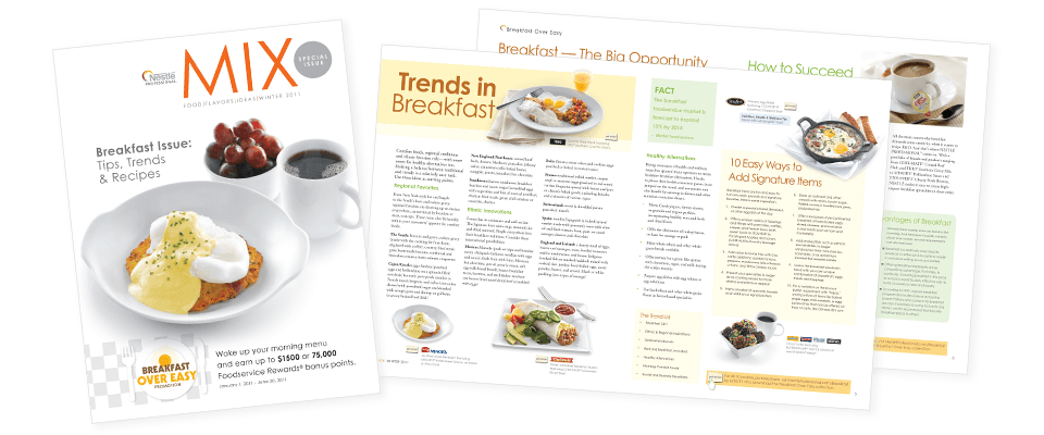 Breakfast Issue Mix Magazine Cover and Interior