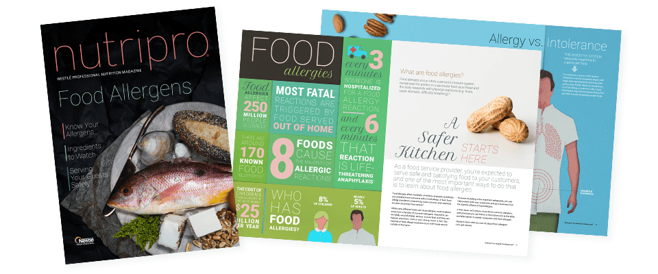 Nutripro: Food Allergens Magazine Cover and Interior