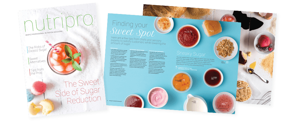 Nutripro: Sugar Reduction Magazine Cover and Interior