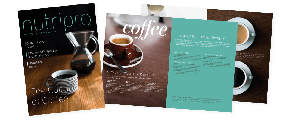 The Culture of Coffee Nutripro Magazine Cover and Interior