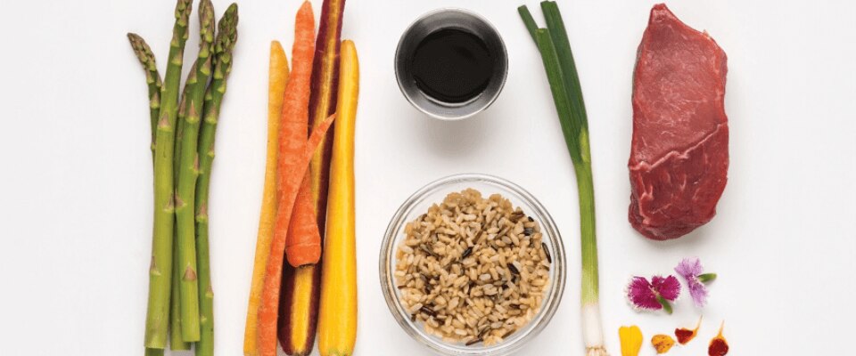 Food on white surface