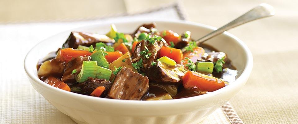 Bowl of beef stew