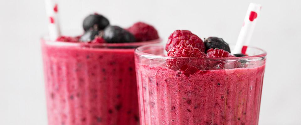 Photo of berry smoothies