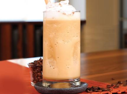 cup of horchata mocha frappe featuring coffe-mate products
