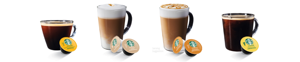 Nescafe Dolcu Gusto starbucks coffee pods
