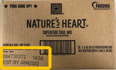 Nature's Heart Superfood Trail Mix Recall Case