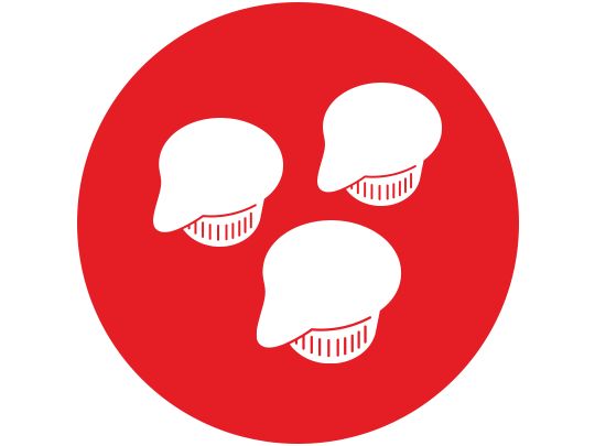 Three creamer tub icon