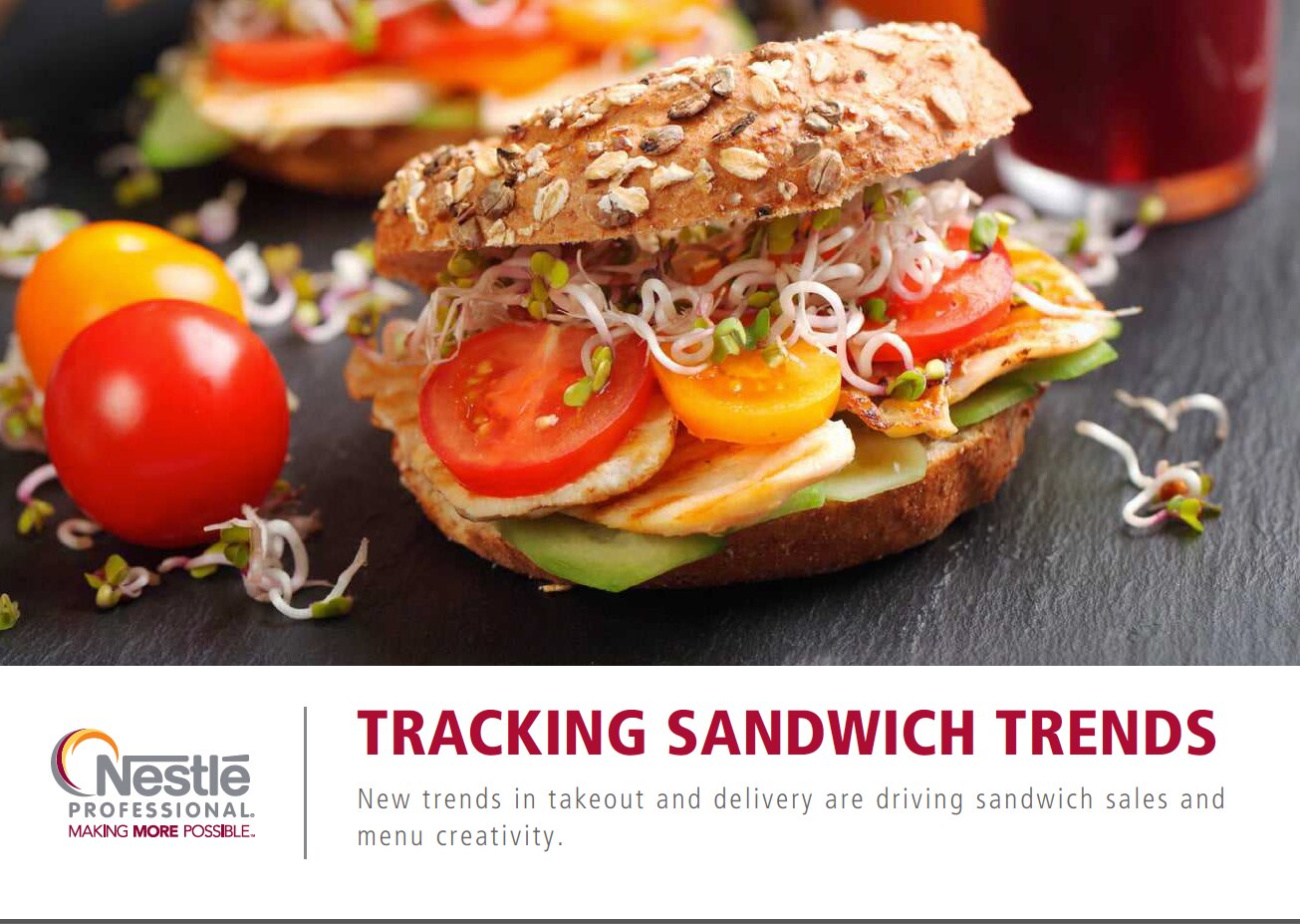 Close Up of a Healthy Sandwich