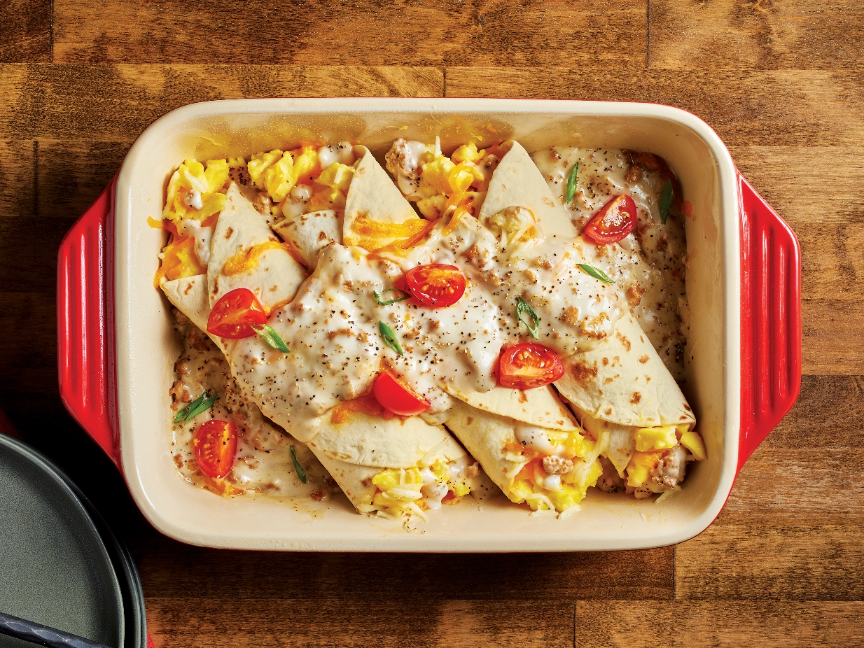 Breakfast enchiladas