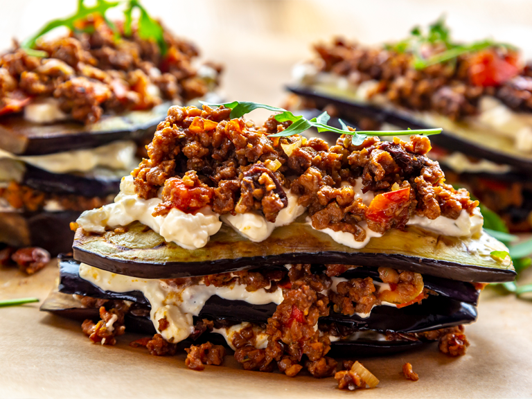 Eggplant layered recipe