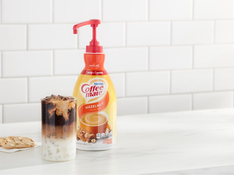 hazelnut coffee mate pump bottle