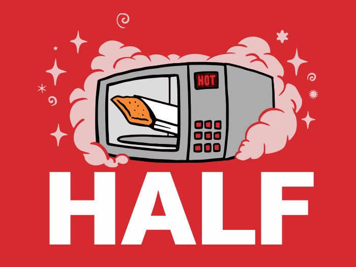 hot pocket in microwave icon