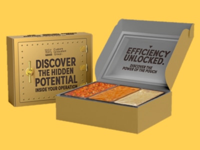 custom entrees box of sides in golden box