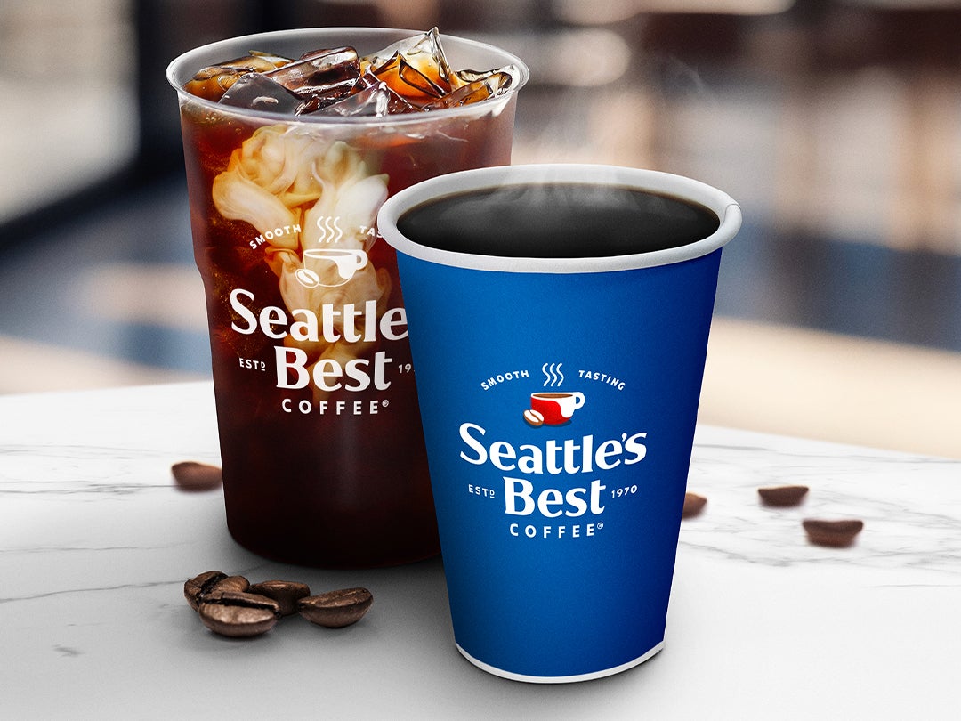 Seattle's Best Coffee iced and hot options