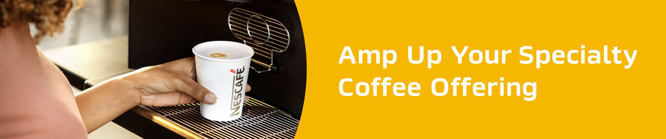 Nescafe coffee machine banner