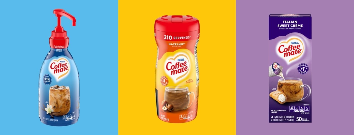 Convos over Coffee pump bottle, creamer and tubs