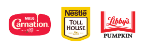 Nestle Carnation, Toll House and Libby's Pumpkin logos
