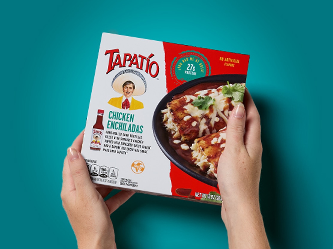 Hand holding Tapatío