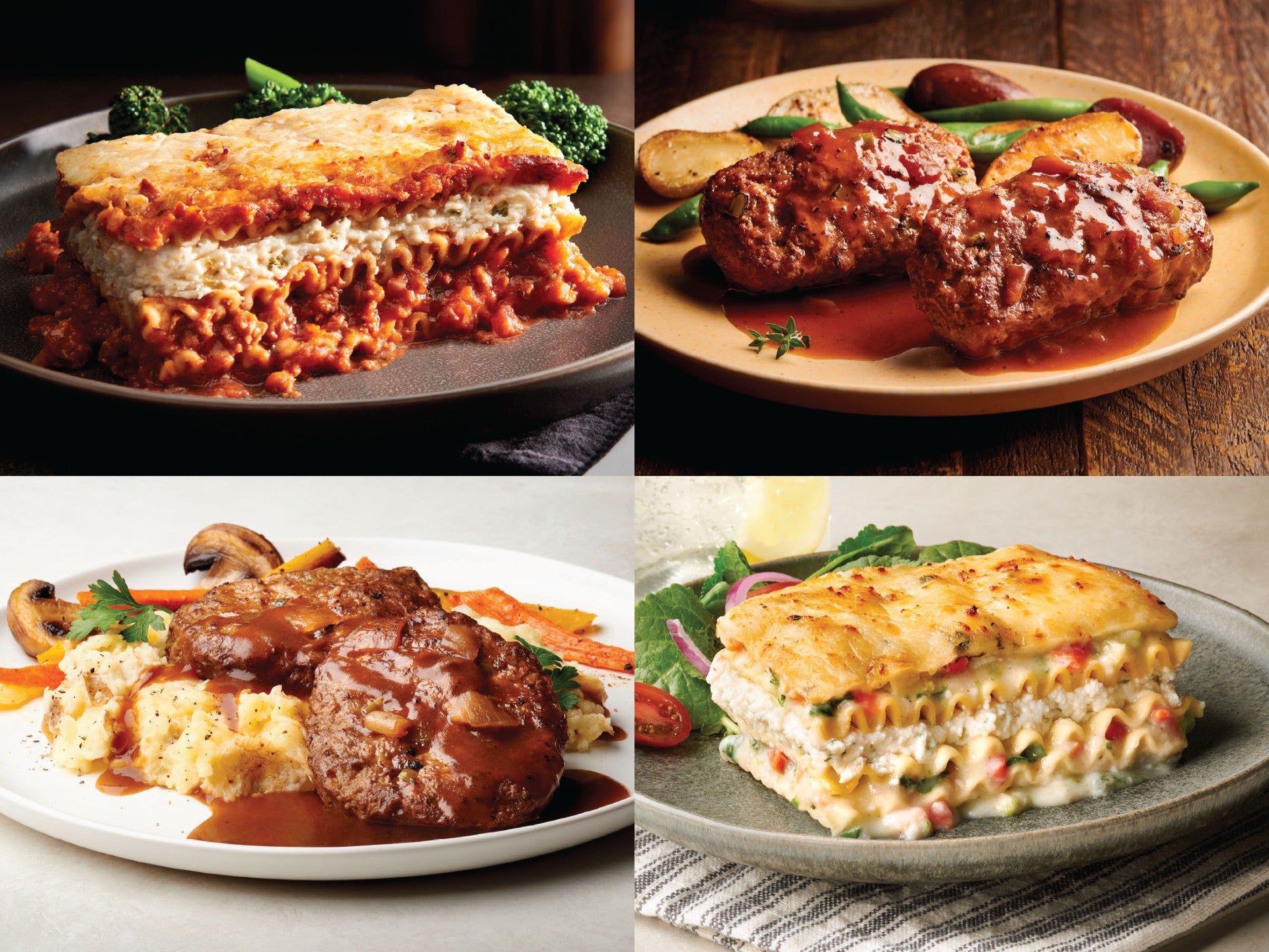 Stouffer's reperfected lasagna salisbury steak meatloaf