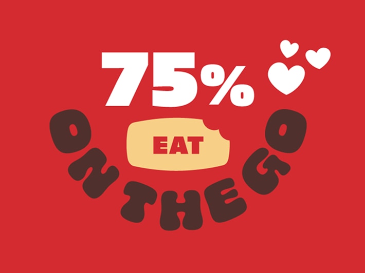 75 percent Hot Pockets