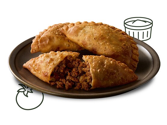 TOMA Beef Empanada on a plate