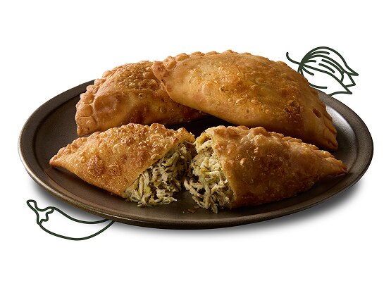 TOMA Chicken Empanada on a plate