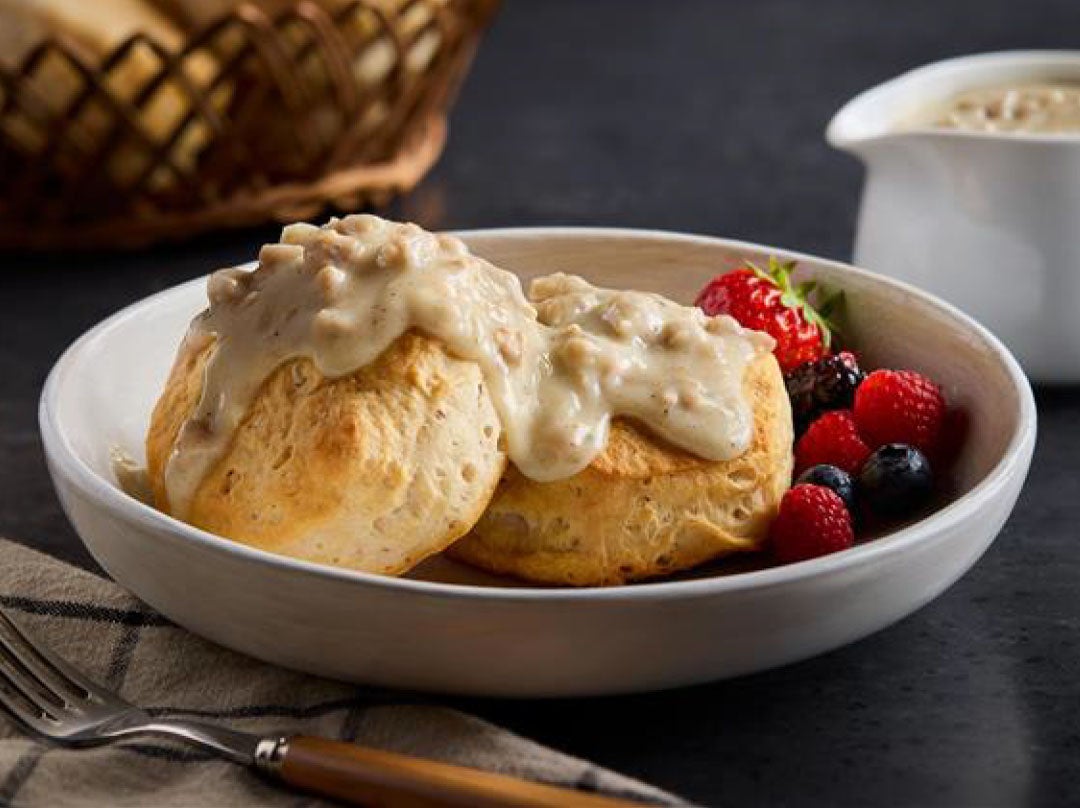 stouffers sausage gravy over biscuits