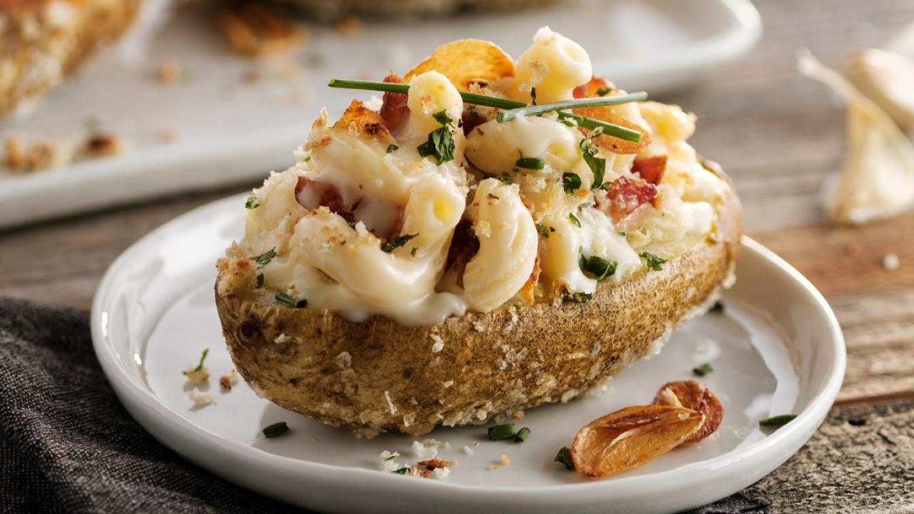 Loaded Mac & Cheese Potato