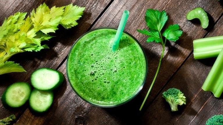 Vegetables and green juice