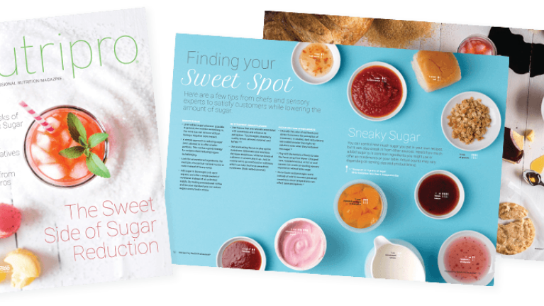 Nutripro: Sugar Reduction Magazine Cover and Interior