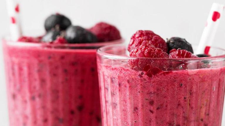 Photo of berry smoothies