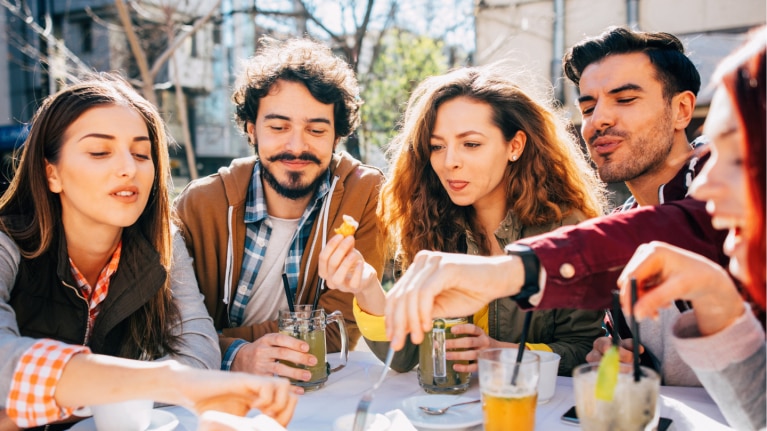 group of friends eating 2026 trend report