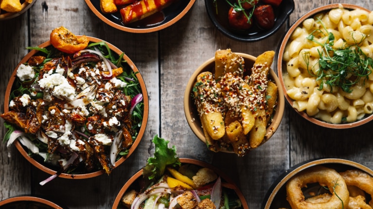 trend report image various pastas and food in bowls on table