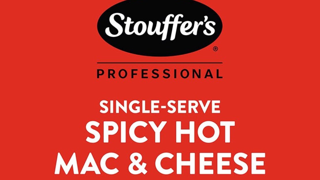Stouffers single serve spicy hot mac and cheese red logo