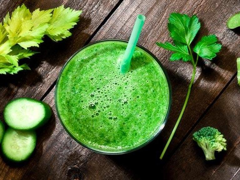 Vegetables and green juice