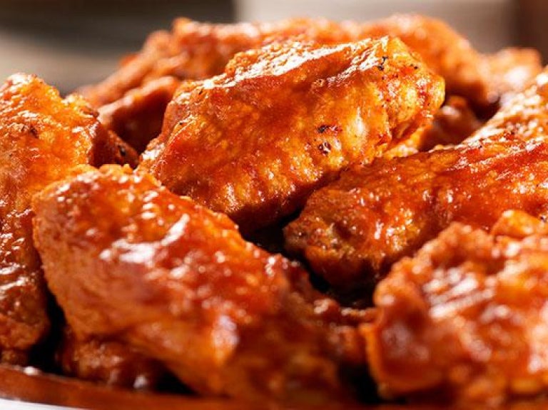 Platter of chicken wings