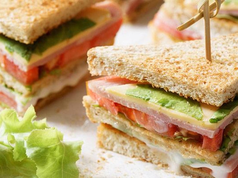 Snack-sized mini sandwiches