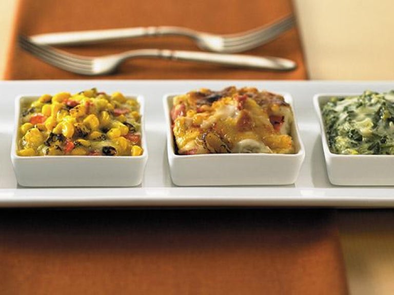 Flight of side dishes