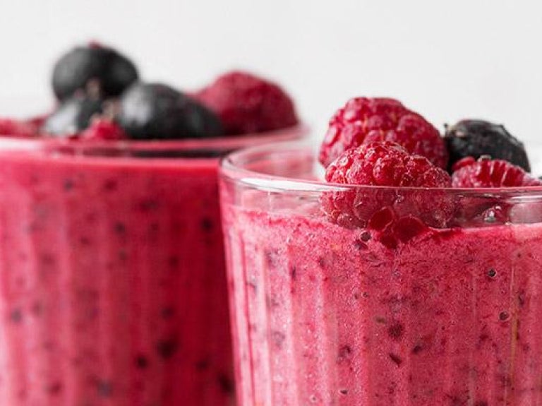 Photo of berry smoothies