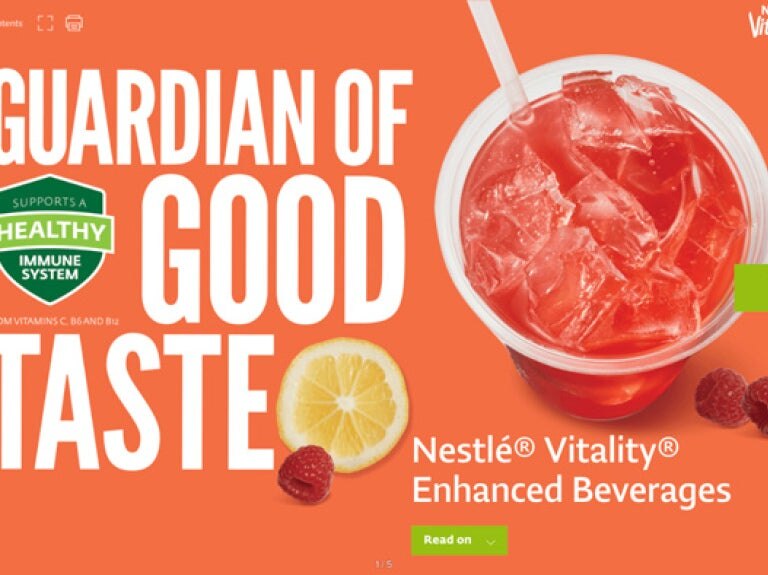 Fortified beverages Nestlé Professional