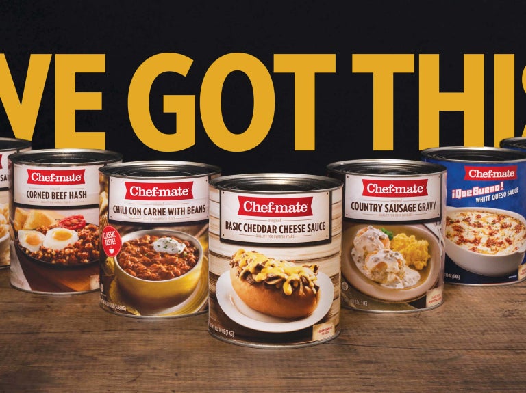 Chef-mate cans with we got this header