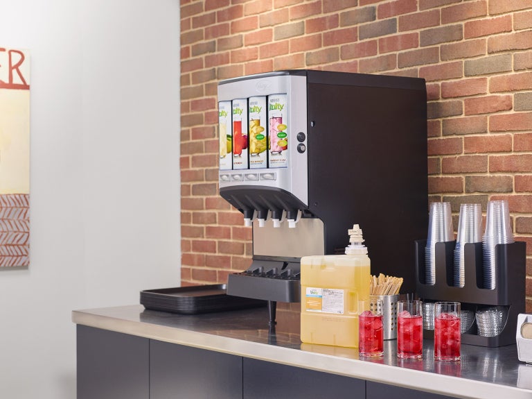Vitality Express dispenser with on counter with express pack