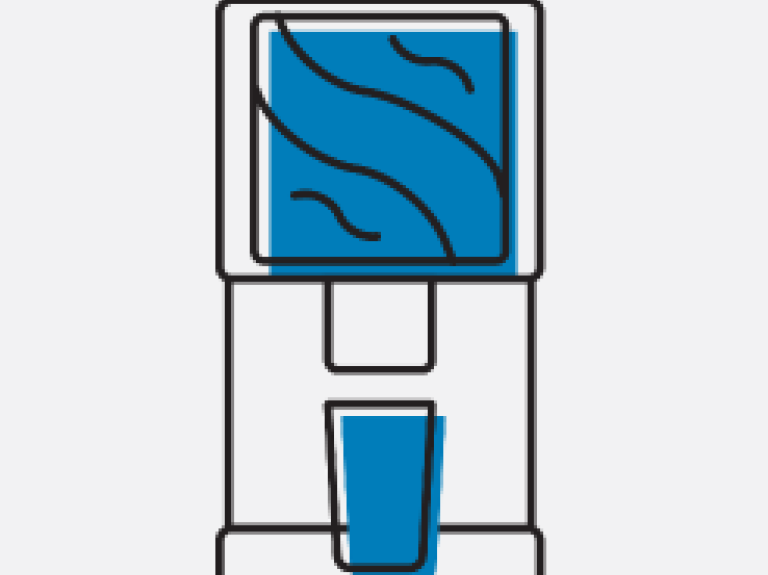 seattle's best coffee branded equipment blue