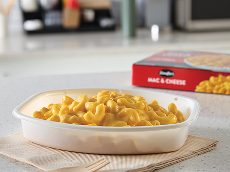 Stouffers frozen meal cooked on napkin