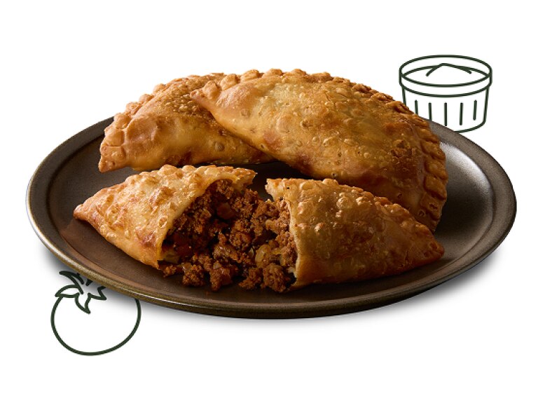 TOMA Beef Empanada on a plate