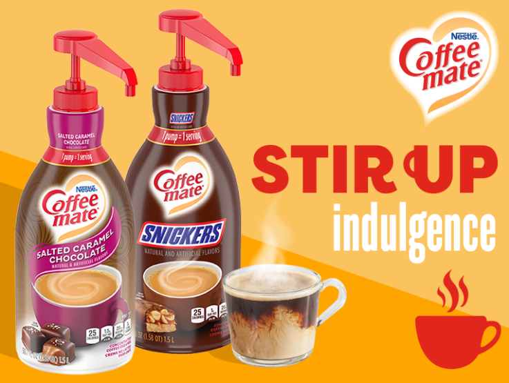 Promo for Salted Caramel and Snickers Pumps