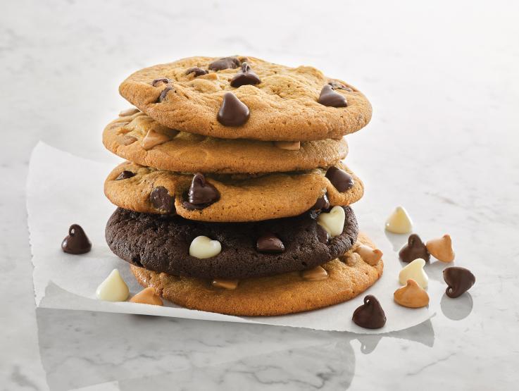 stack of toll house cookies