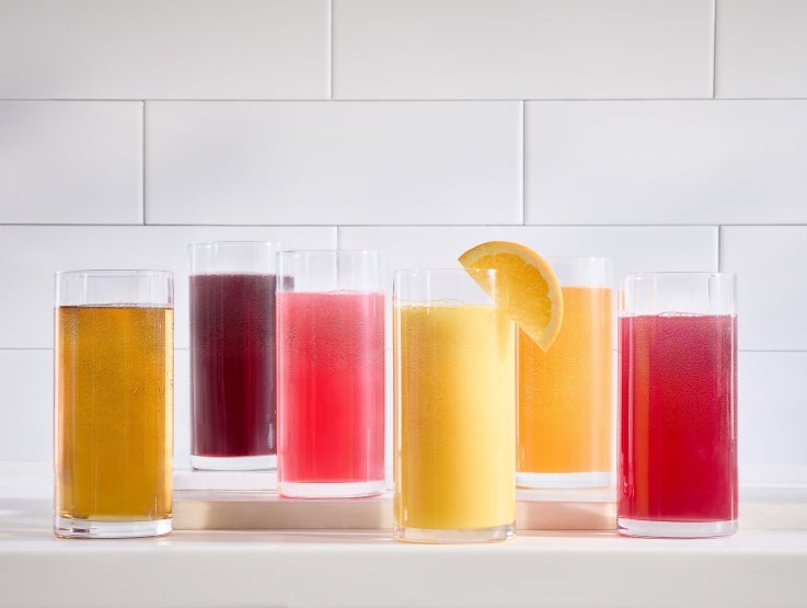 selection of vitality juice  blends