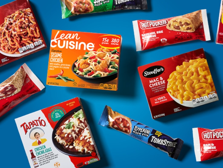 packages of grab and go frozen meals
