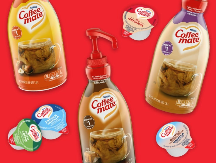 Coffee mate creamer pumps and tubs